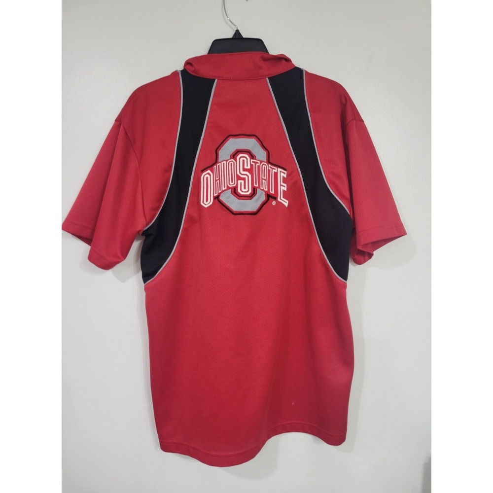 Ohio‎ State Embroidered Red Polo Shirt Medium